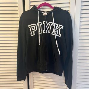 💖PINK black hoodie